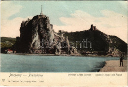 * T3 Dévény, Theben A. D. Donau, Devín (Pozsony, Bratislava); Árpád Szobor / Monument (fa) - Ohne Zuordnung