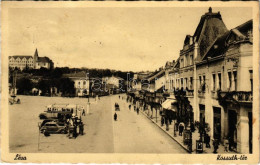 * T2/T3 1939 Léva, Levice; Kossuth Tér, Autók és Busz / Square, Automobiles, Bus (Rb) - Unclassified
