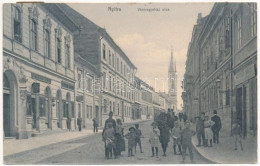 T3 1917 Nyitra, Nitra; Vármegyeház Utca, Meitner Miksa üzlete / Street, Shops (Rb) - Unclassified