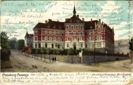 * T3 1905 Pozsony, Pressburg, Bratislava; Maria Schutz Waisenhaus / Mária árvaház. Verlag "Bediene Dich Allein" / Orphan - Unclassified
