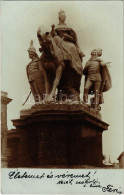 T2/T3 1901 Pozsony, Pressburg, Bratislava; Mária Terézia Szobor / Statue, Monument. Photo (EK) - Ohne Zuordnung