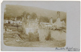 T4 1911 Szádalmás, Jablonov Nad Turnou; Részlet A Szádalmási Tűzvészről / Ruins After The Fire. Photo (EM) - Ohne Zuordnung