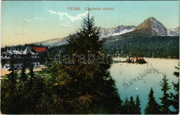T2/T3 1910 Tátra, Magas-Tátra, Vysoké Tatry; Csorbatói Részlet. Feitzinger Ede No. 744. 1908/18 / Strbské Pleso / Lake ( - Zonder Classificatie