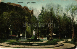 T2/T3 1916 Trencsén, Trencín; Ligeti Részlet, Szobor / Park, Statue (fl) - Ohne Zuordnung