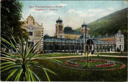 T3 1910 Trencsénteplic-fürdő, Kúpele Trencianske Teplice; Gyógyterem. Wertheim Zsigmond Kiadása / Kursalon / Sanatorium  - Unclassified