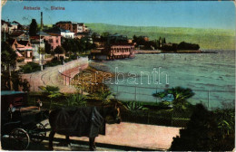 T2/T3 1910 Abbazia, Opatija; Slatina, Horse Chariot / Fiáker (EK) - Zonder Classificatie