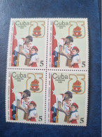 CUBA  NEUF  1986   PIONEROS  JOSE  MARTI  //  PARFAIT  ETAT  //  1er  CHOIX  // Bloc De 4 - Unused Stamps