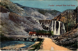 * T2/T3 1917 Knin, Topolje Vodopad Krke Kod Knina / Waterfall, Bridge (Rb) - Sin Clasificación