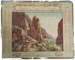 1923 - CALENDRIER ALMANACH POSTE PTT HAUTE-GARONNE "CALANQUE D'EN VAUX" - Formato Grande : 1921-40