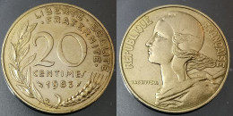 Monnaie France - 1983 - 20 Centimes Marianne Cupro-aluminium - 20 Centimes