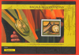 Francobollo O,95 € 2017 Baccalà Alla Vicentina Folder Poste Italiane - Paquetes De Presentación