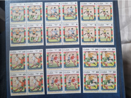 CUBA  NEUF  1986   COPA  MUNDIAL  FUTBOL  MEXICO   //  PARFAIT  ETAT  //  1er  CHOIX  // Bloc De 4 - Unused Stamps