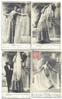 8 CPA DE LA SERIE LES DANSES DE SALON (LA DANSE DU VOILE) 1905-06 CPA 4 SCANS - Danza