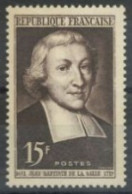 FRANCE - 1951 - 3th CENTENARY OF THE DEATH OF SAINT JEAN BAPTISTE STAMP, # 882, UMM (**). - Nuevos