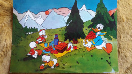 CPSM WALT DISNEY DONALD RIRI LOULOU FIFI A LA MONTAGNE PIQUE NIQUE  ED ANDRE - Autres & Non Classés