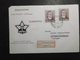 DDR Mi. 535(2) R Brief 20.8.1956 Lommatsch-Aschau - Brieven En Documenten