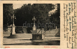 T4 1905 Zadar, Zara; Giardino Pubblico / Park (r) - Zonder Classificatie