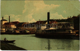 T3 1910 Pancsova, Pancevo; Hajóállomás, Gőzhajó / Port, Steamship (EB) - Ohne Zuordnung
