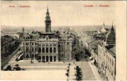 T2/T3 1906 Újvidék, Novi Sad; Fő Tér. Singer József Kiadása / Main Square (EK) - Zonder Classificatie