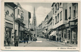 T2/T3 1943 Újvidék, Novi Sad; II. Rákóczi Ferenc Utca, üzletek. Leporellolap Belül 10 Képpel / Street, Shops. Leporelloc - Unclassified