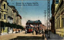 * T4 1926 Újvidék, Novi Sad; Wilzonow Trg Ca Posiom / Utca és Villamos / Street And Tram (Rb) - Non Classificati