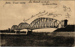 T2/T3 1915 Zenta, Senta; Tiszai Vashíd. Rolitzer Sándor Kiadása / Tisa Bridge (fl) - Non Classificati