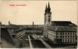 T2 1912 Zombor, Sombor; Madártávlatból. Schön Adolf Kiadása / General View - Unclassified