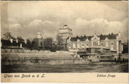 T2/T3 1920 Lajtabruck, Bruck An Der Leitha; Schloss Prugg / Kastély / Castle (EK) - Zonder Classificatie
