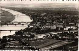 T2/T3 1956 Wien, Vienna, Bécs; Panorama Von Der Höhenstrasse / Látkép, Hidak / General View, Bridges (EK) - Sin Clasificación