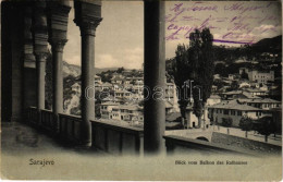 * T3 1904 Sarajevo, Blick Vom Balkon Des Rathauses / View From The Town Hall's Balcony (EB) - Zonder Classificatie