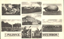 ** T1/T2 Milovice, Military Barracks, Tank, Monument, Airship, Cemetery, Church - Non Classés