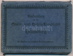 ** Hamburg, Andenken An Die Stadt Und Hafen-Rundfahrt - Leporello Postcard Booklet With 20 Postcards In Case - Non Classés