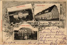 T2/T3 1904 Königsfeld Im Schwarzwald, Knaben-Institut, Mädchen-Institut, Schwesternhaus / Girls' And Boys' School, Monas - Ohne Zuordnung