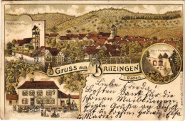 T2/T3 1901 Müllheim Im Markgräflerland, Mille; Gruss Aus Britzingen I. Baden, Gasthaus Zur Krone, Ruine Neuenfels, Kirch - Non Classificati