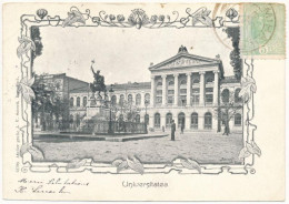 T4 1904 Bucharest, Bukarest, Bucuresti, Bucuresci; Universitatea / University. Atelier Grafic J. V. Socecu Art Nouveau,  - Sin Clasificación