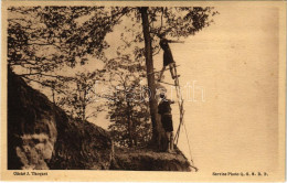 * T2/T3 Les Scouts De France. Un Observatoire / Francia Cserkészek, Kiépített Megfigyelőhely A Jelek Továbbadására / Fre - Non Classificati