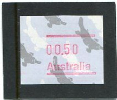 AUSTRALIA - 1986  50c  FRAMA  PLATYPUS  NO  POSTCODE  MINT NH - Vignette [ATM]