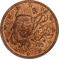 France, 2 Euro Cent, 1999, Paris, SUP+, Cuivre Plaqué Acier, KM:1283 - Frankreich