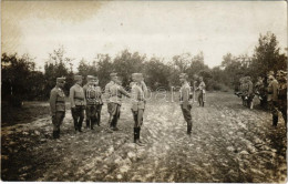 * T2/T3 Osztrák-magyar Tiszti Szemle Katonazenekarral / WWI K.u.k. Austro-Hungarian Military Music Band, Soldiers. Photo - Zonder Classificatie