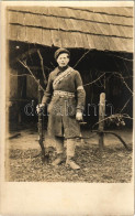 * T2/T3 Egy Muszka Harcos Teljes Felszerelésben / WWI Military, Russian Soldier. Photo (EK) - Ohne Zuordnung