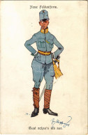 ** T2/T3 "Guat Schau'n Ma Aus" Neue Felduniform / Austro-Hungarian K.u.K. Military Art Postcard, New Field Uniform. B.K. - Non Classificati