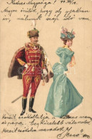 * T3 Magyar Tiszt A Bálban / Hungarian Military Officer At The Ball. Kosmos 192. Litho S: Geiger R. (Rb) - Non Classificati