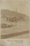 * T3/T4 1918 Vore, Vorra; Osztrák Magyar Katonai Tábor Albániában, Autóállomás / WWI K.u.K. Military Camp In Albania, Au - Ohne Zuordnung