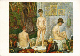 * T2 Les Poseuses / The Models. French Gently Erotic Art Postcard S: Georges Seurat (1888) - Non Classés