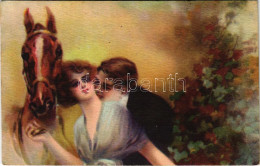 T2/T3 1926 Szerelmespár. Olasz Művészlap / Italian Art Postcard, Couple In Love. WSSB6835/1. (fl) - Non Classificati