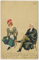 * T2/T3 1901 Lady Art Postcard. Edgar Schmidt Litho (Rb) - Zonder Classificatie