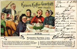 T2/T3 1908 Kaiser's Kaffee-Geschäft / Német Kávé Reklám / German Coffee Advertisement Litho (EK) - Unclassified