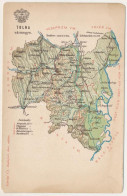 ** T3 Tolna Vármegye Térképe. Kiadja Károlyi Gy. / Map Of Tolna County (EM) - Non Classés