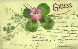 T4 1899 Viel Glück! Clover, Litho (EM) - Zonder Classificatie