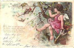 T3 Amor, Love Greeting Card, P.L. No. 64. Decorated Litho (EB) - Sin Clasificación